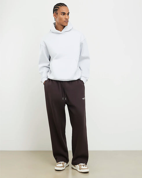RIVER ISLAND OVERSIZED PULLOVER HOODIE - ICE BLUE