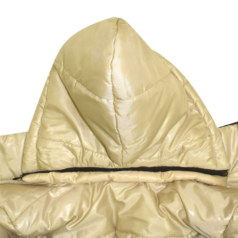 RISING GIRLS JACKET STONE HOODED PADDED ZIPPER JACKET