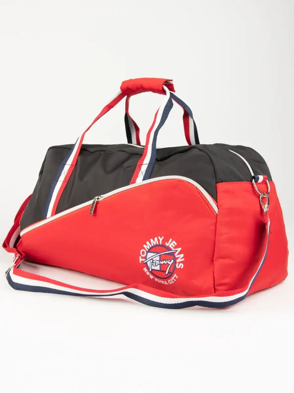 TOMMY HILFIGER SPORTS EMBROIDERED NYC LOGO DUFFLE BAG