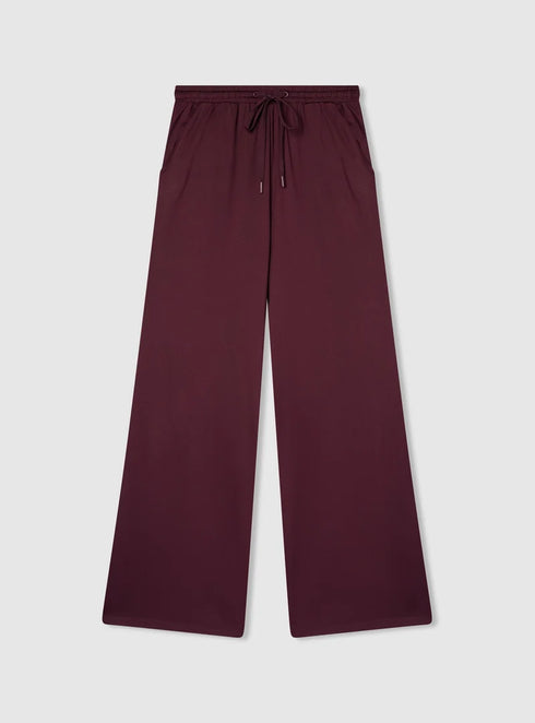 TERRANOVA WOMEN'S WIDE LEG TROUSERS | BURGUNDY