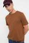 TOMMY HILFIGER CORE STRETCH CREWNECK T-SHIRT - BROWN