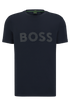 BOSS PERFORMANCE-STRETCH T-SHIRT WITH DECORATIVE REFLECTIVE LOGO