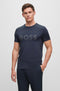 BOSS PERFORMANCE-STRETCH T-SHIRT WITH DECORATIVE REFLECTIVE LOGO