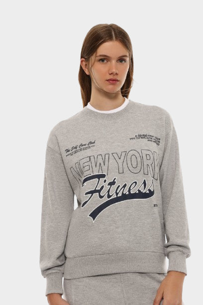 LEFTIES NEW YORK FITNESS PRINTED SWEATSHIRT