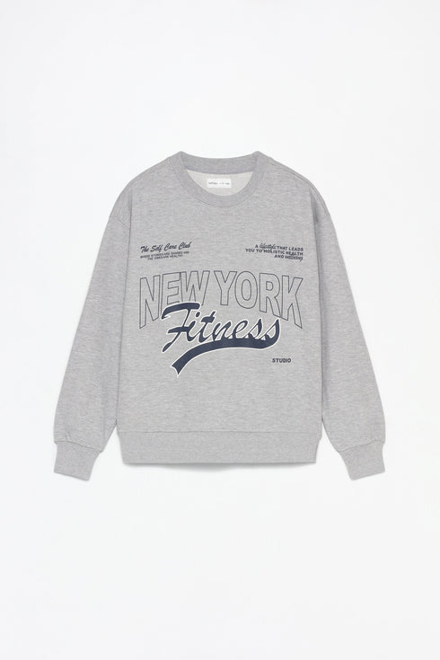LEFTIES NEW YORK FITNESS PRINTED SWEATSHIRT