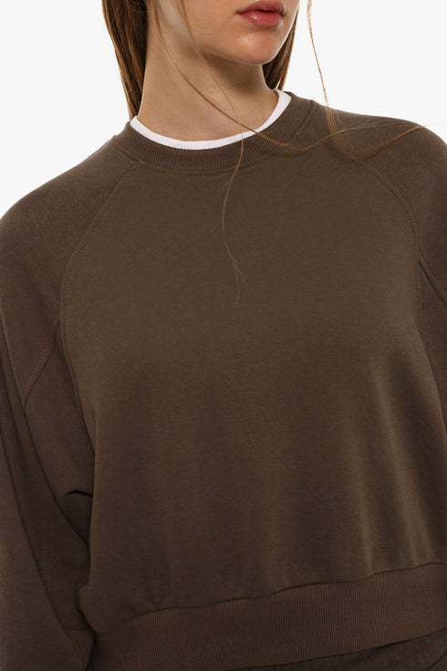 LEFTIES BASIC CROPPED LENGTH SWEATSHIRT