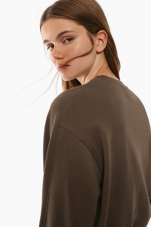 LEFTIES BASIC CROPPED LENGTH SWEATSHIRT