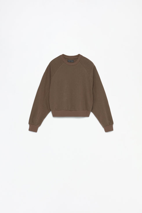 LEFTIES BASIC CROPPED LENGTH SWEATSHIRT
