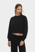 LEFTIES BASIC CROPPED SWEATSHIRT BLACK