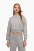 LEFTIES BASIC CROPPED SWEATSHIRT GREY