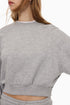 LEFTIES BASIC CROPPED SWEATSHIRT GREY