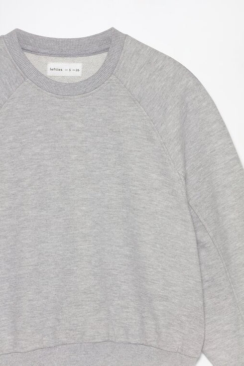 LEFTIES BASIC CROPPED SWEATSHIRT GREY