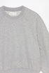 LEFTIES BASIC CROPPED SWEATSHIRT GREY