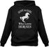 T STARS JUST A GIRL WHO LOVES HORSES WOMEN'S CASUAL PULLOVER HOODIE - BLACK