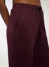 TERRANOVA WOMEN'S WIDE LEG TROUSERS | BURGUNDY