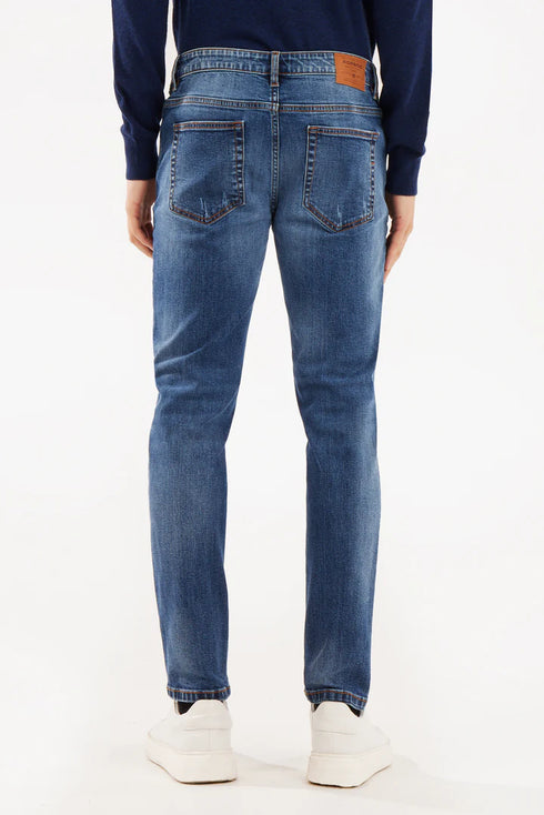 SORBINO 5-POCKET SLIM FIT JEANS MEDIUM WASH