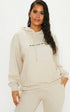 PRETTY LITTLE THING SAND EMBROIDERED OVERSIZED HOODIE