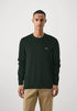 LACOSTE EMBROIDERED CREW NECK WOOL JUMPER - GREEN