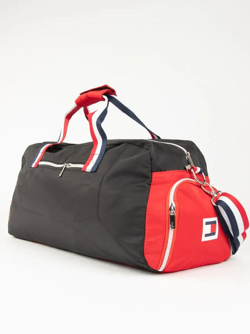 TOMMY HILFIGER SPORTS EMBROIDERED NYC LOGO DUFFLE BAG