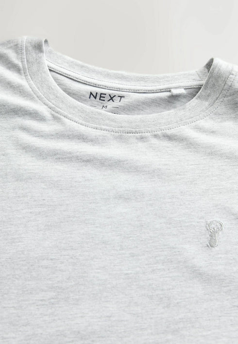 EMBROIDERED LOGO CREW NECK T-SHIRT