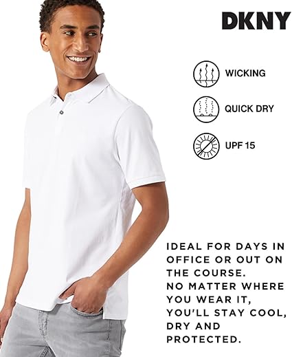 DKNY MENS ESSENTIAL POLO SHIRT