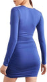 FOREVER 21 KNIT V-NECK MINI DRESS