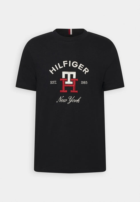 TOMMY HILFIGER NEW YORK EMBROIDERED LOGO CREW NECK T-SHIRT