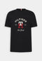 TOMMY HILFIGER NEW YORK EMBROIDERED LOGO CREW NECK T-SHIRT