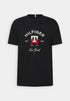 TOMMY HILFIGER NEW YORK EMBROIDERED LOGO CREW NECK T-SHIRT
