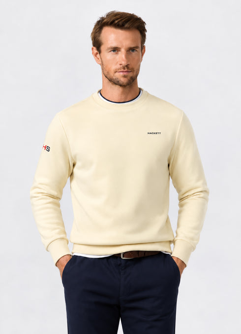 HACKETT MINIMAL LOGO CREWNECK SWEATSHIRT