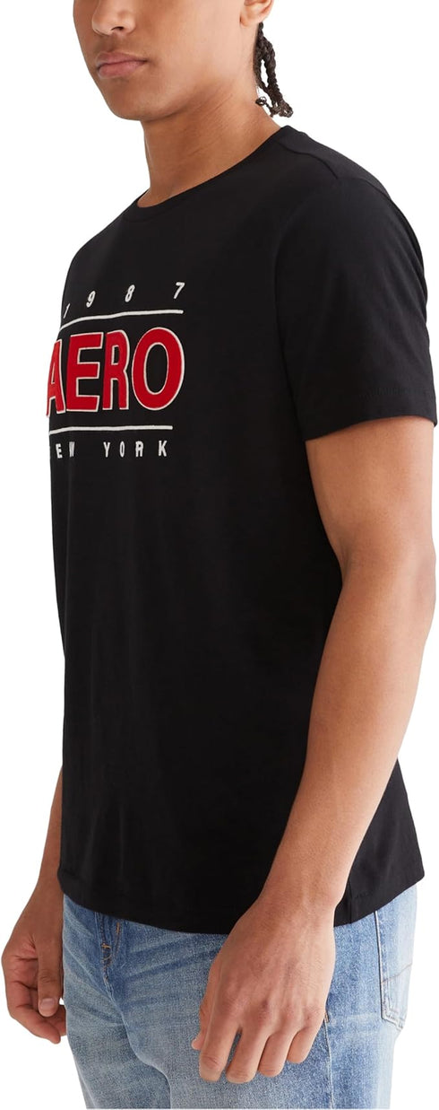 AEROPOSTALE NEW YORK APPLIQUE GRAPHIC T-SHIRT