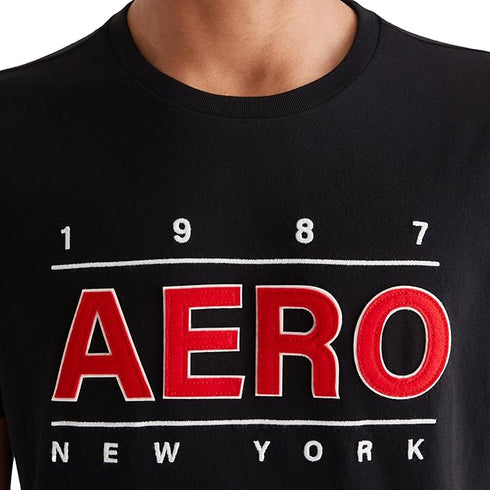 AEROPOSTALE NEW YORK APPLIQUE GRAPHIC T-SHIRT
