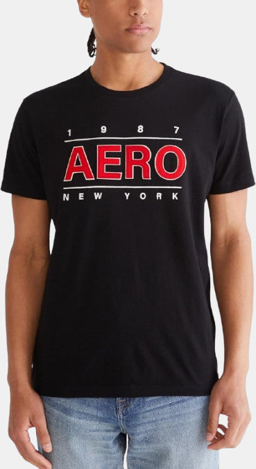 AEROPOSTALE NEW YORK APPLIQUE GRAPHIC T-SHIRT