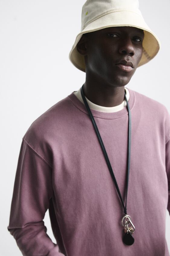 ZARA MEN'S WASHED SWEATSHIRT