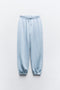 ZARA BASIC FLEECE JOGGERS - SKY BLUE