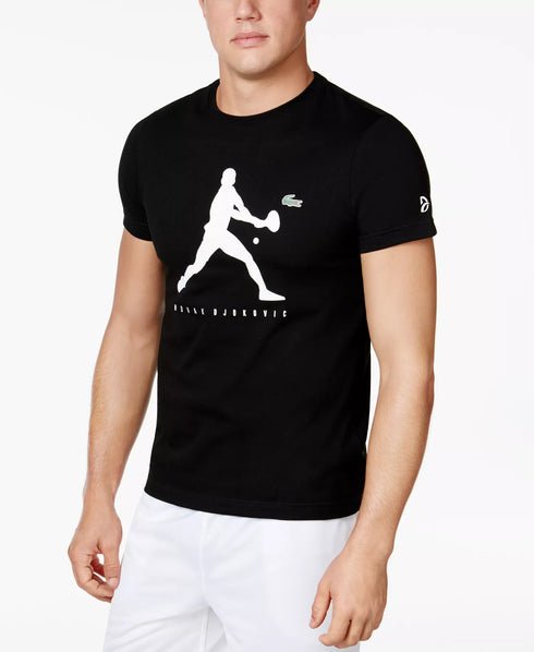 LACOSTE DRI-FIT NOVAK DJOKOVIC LOGO T-SHIRT