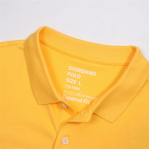 GIORDANO MEN'S EXCELLENCE RETRO BOLD POLO T-SHIRT