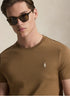 SIGNATURE PONY EMBROIDERED T-SHIRT - BROWN