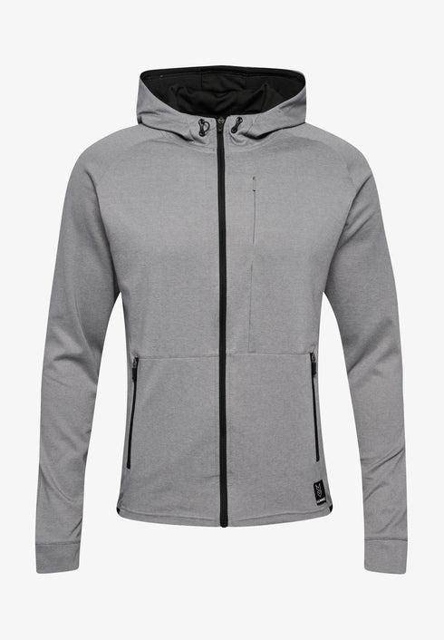 HUMMEL INTERVAL - ZIP-UP SWEATSHIRT WITH HOODIE