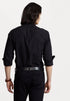 RL GARMENT-DYED OXFORD SHIRT - BLACK