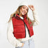 I SAW IT FIRST CROPPED PADDED GILET - RED
