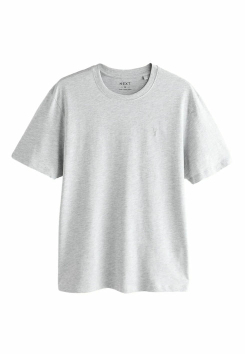 EMBROIDERED LOGO CREW NECK T-SHIRT