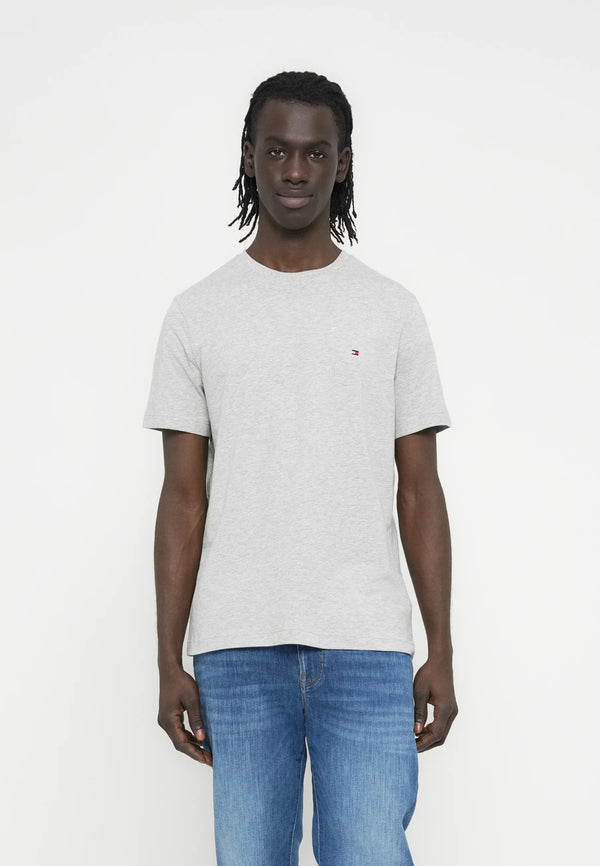 TOMMY HILFIGER CORE STRETCH CREWNECK T-SHIRT - HEATHER GREY
