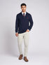U.S.POLO ASSN QUARTER ZIP FUNNEL NECK JUMPER