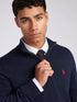 U.S.POLO ASSN QUARTER ZIP FUNNEL NECK JUMPER