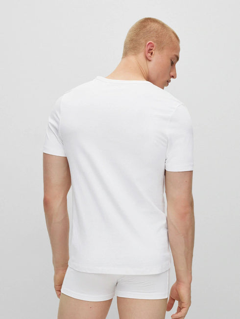 BOSS MEN’S CLASSIC V-NECK T-SHIRT – WHITE