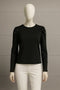 ANN TAYLOR - BLACK PEARL ACCENT SHOULDER BLOUSE