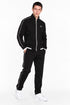 A|X ARMANI EXCHANGE BLACK ZIP-UP TRACK JACKET