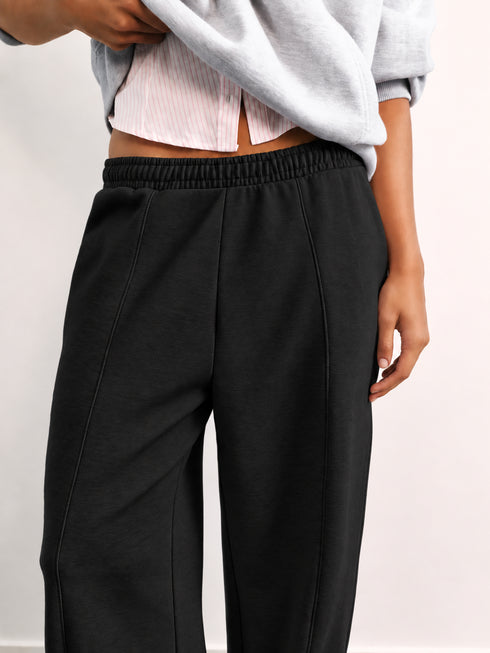 PULL&BEAR TERRY WIDE LEG TROUSER