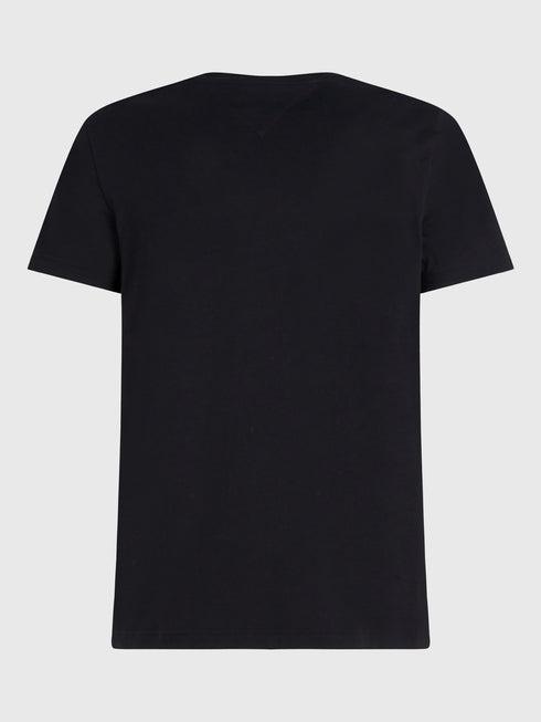 TOMMY HILFIGER CORE STRETCH CREWNECK T-SHIRT - BLACK